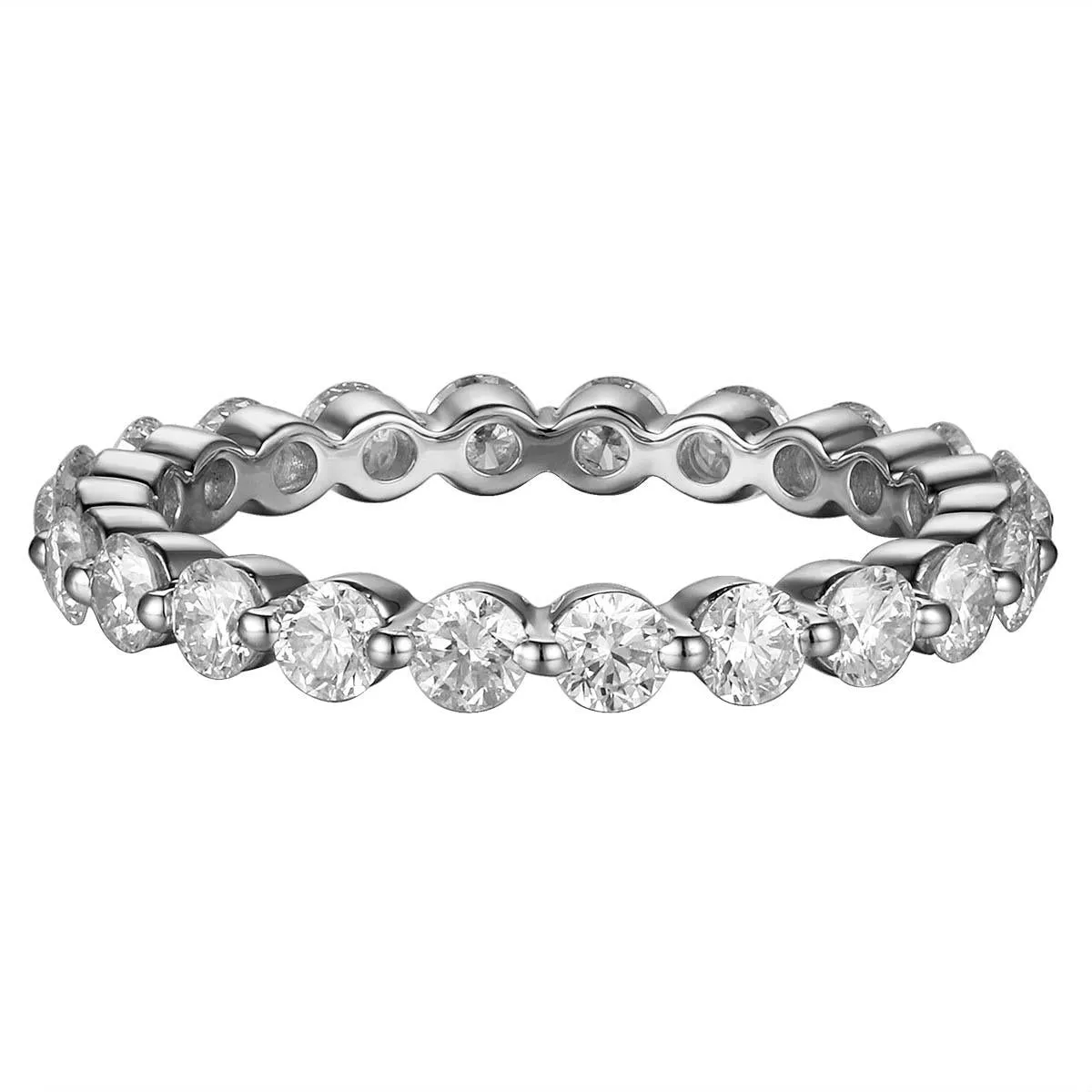 1.32ct t w Diamond Single Prong Eternity Band