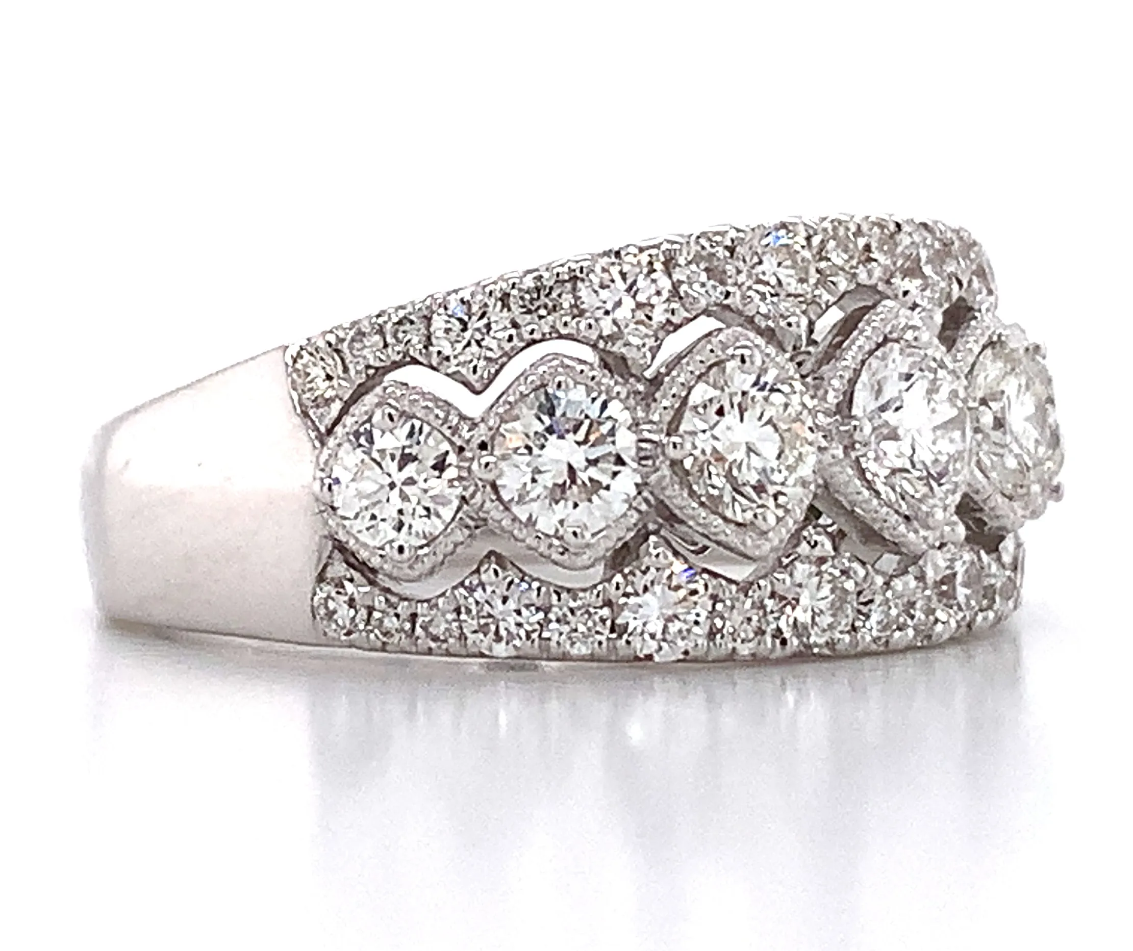 1.41ct tw Diamond Fancy Right Hand Cocktail Ring
