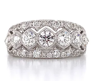 1.41ct tw Diamond Fancy Right Hand Cocktail Ring