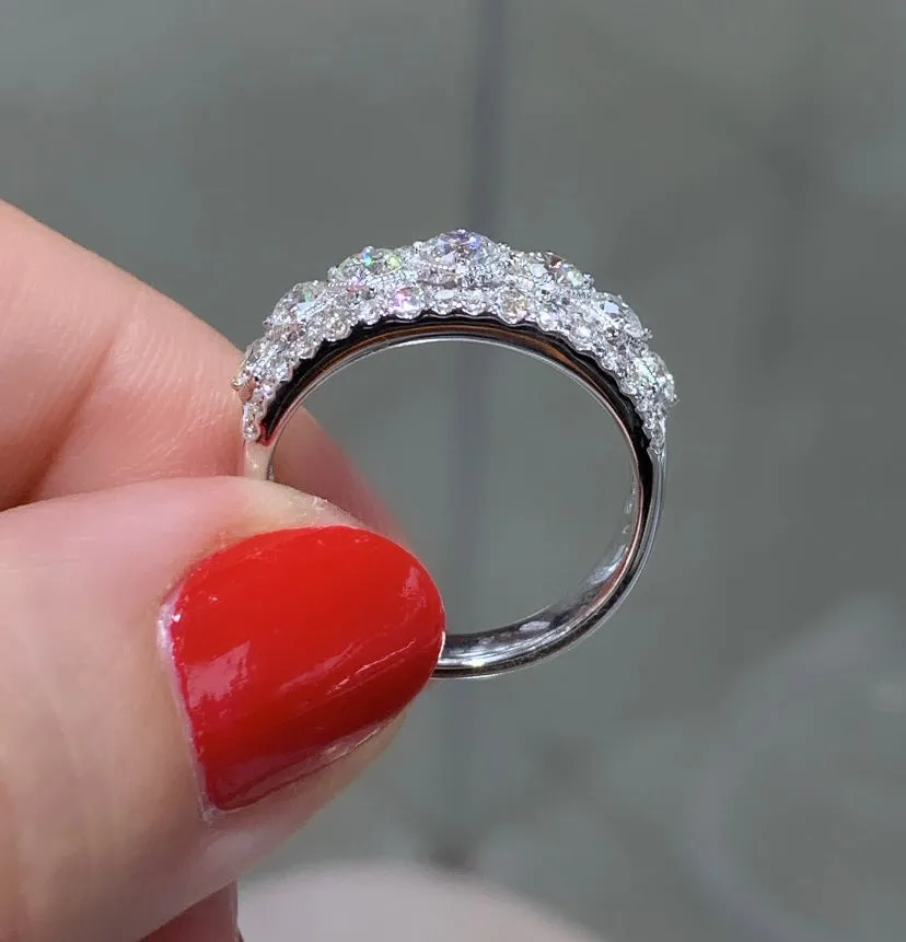1.41ct tw Diamond Fancy Right Hand Cocktail Ring