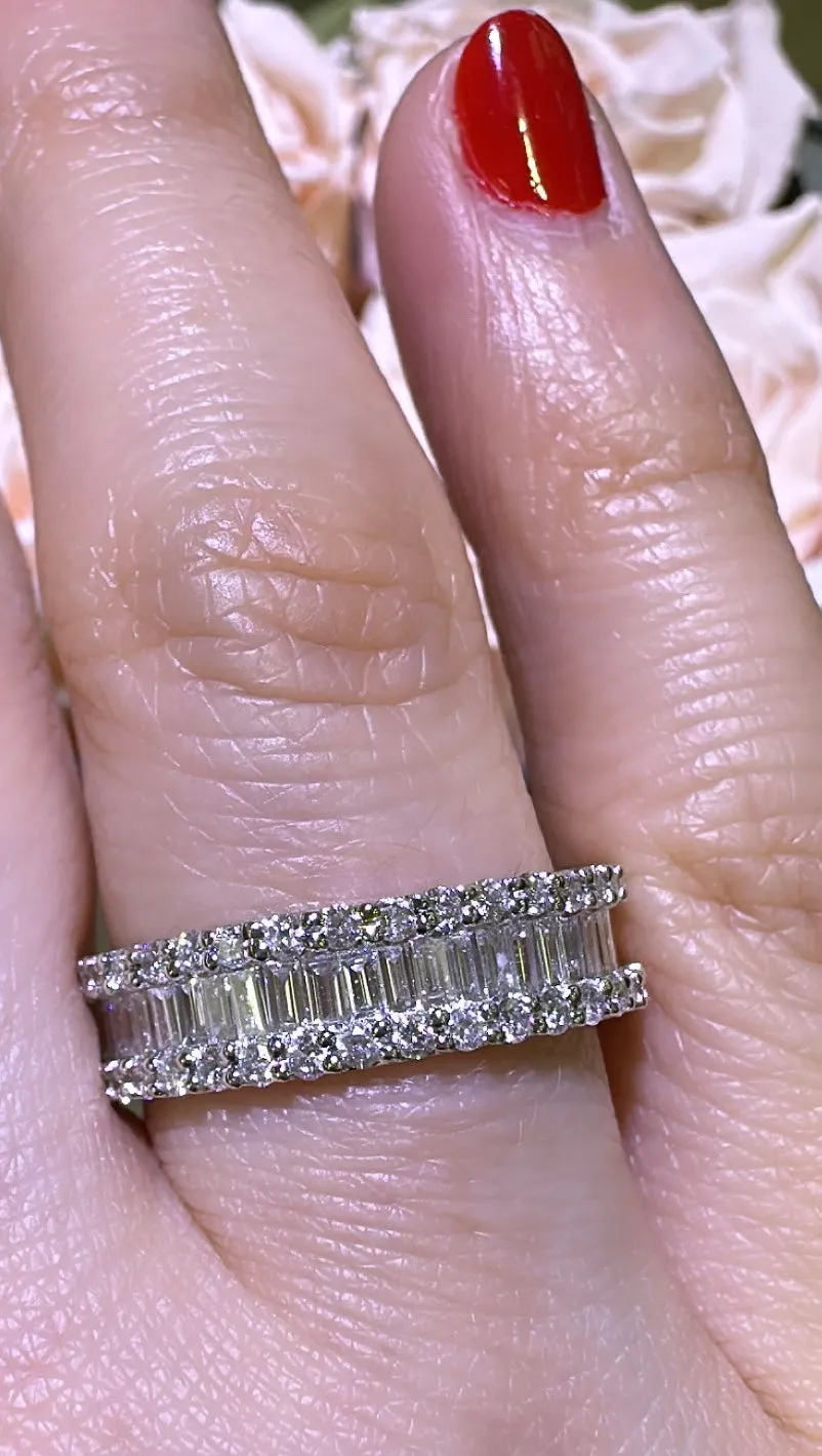 2.52ct t.w. Eternity Baguette Diamond Ring