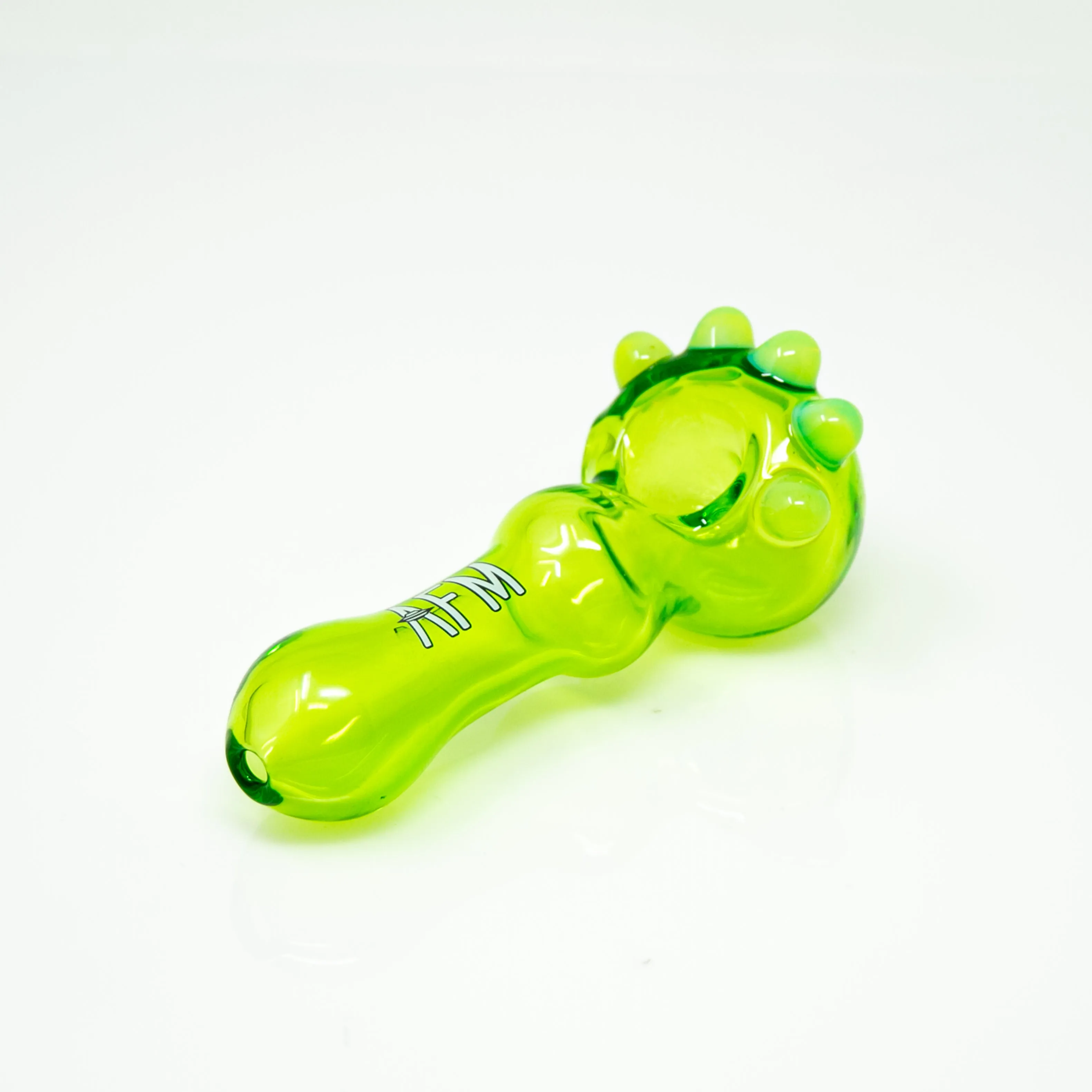 4" AFM Spikey Color Glass Hand Pipe