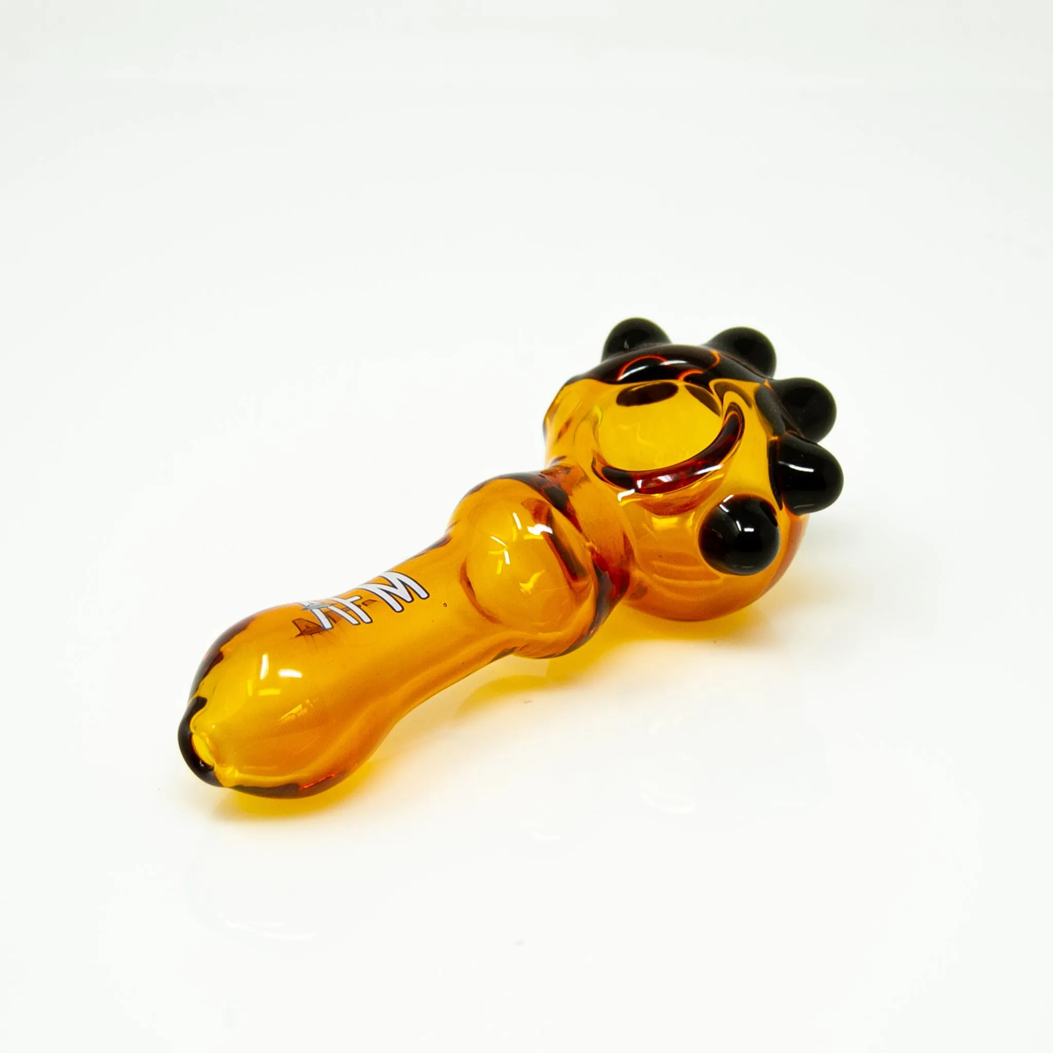 4" AFM Spikey Color Glass Hand Pipe