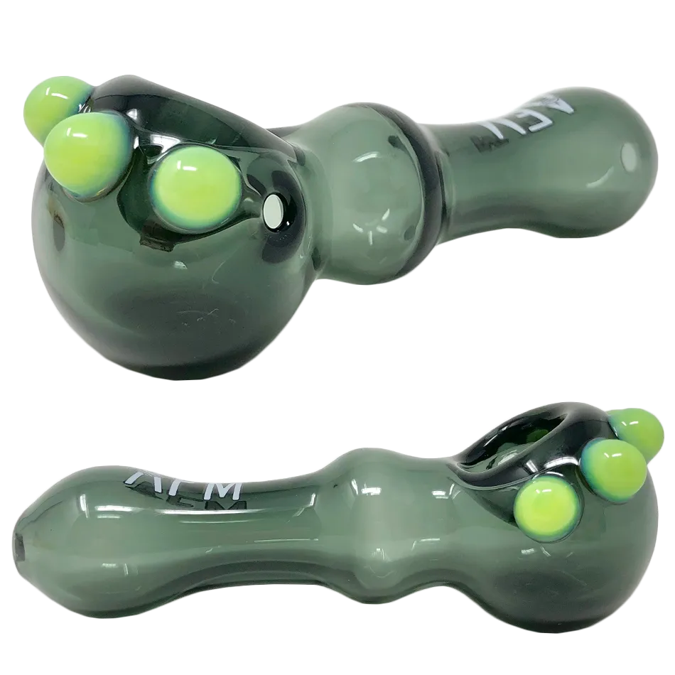 4" AFM Spikey Color Glass Hand Pipe