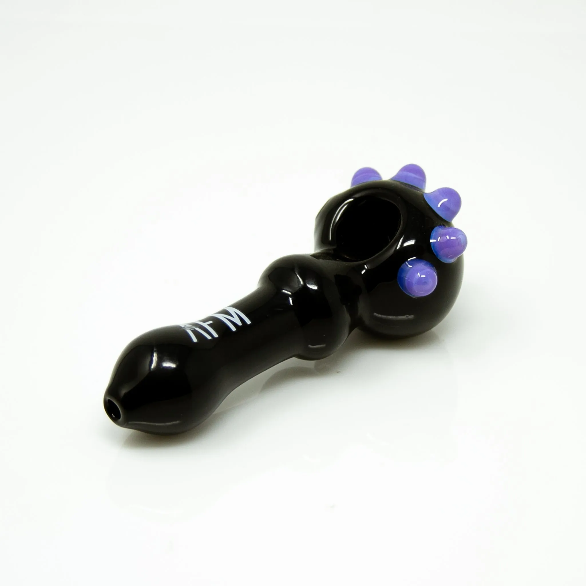4" AFM Spikey Color Glass Hand Pipe