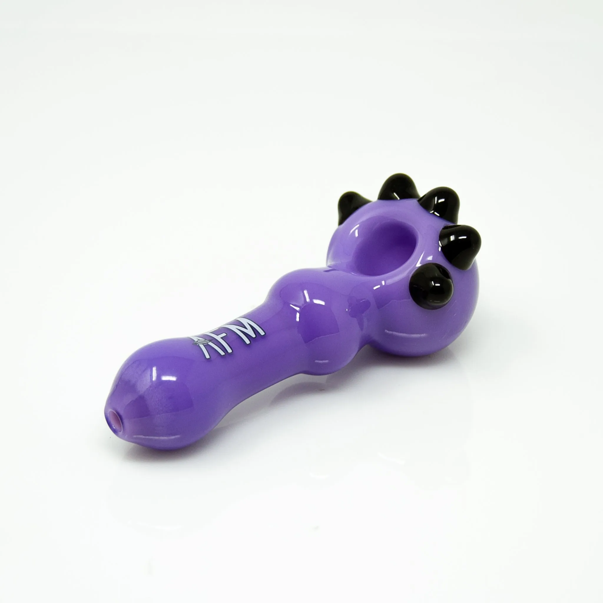 4" AFM Spikey Color Glass Hand Pipe