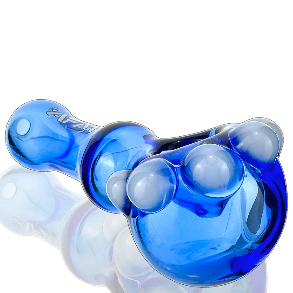 4" AFM Spikey Color Glass Hand Pipe