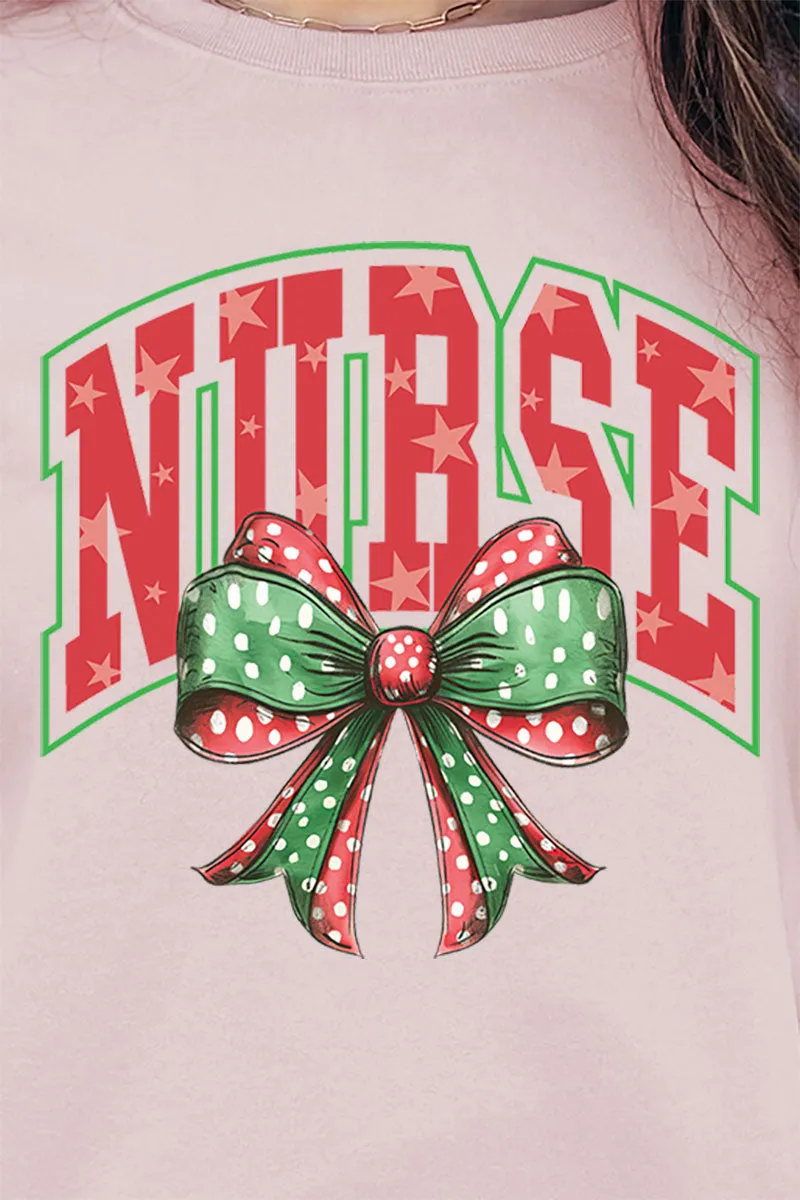 Arched Red and Green Nurse Unisex NuBlend Crew Sweatshirt