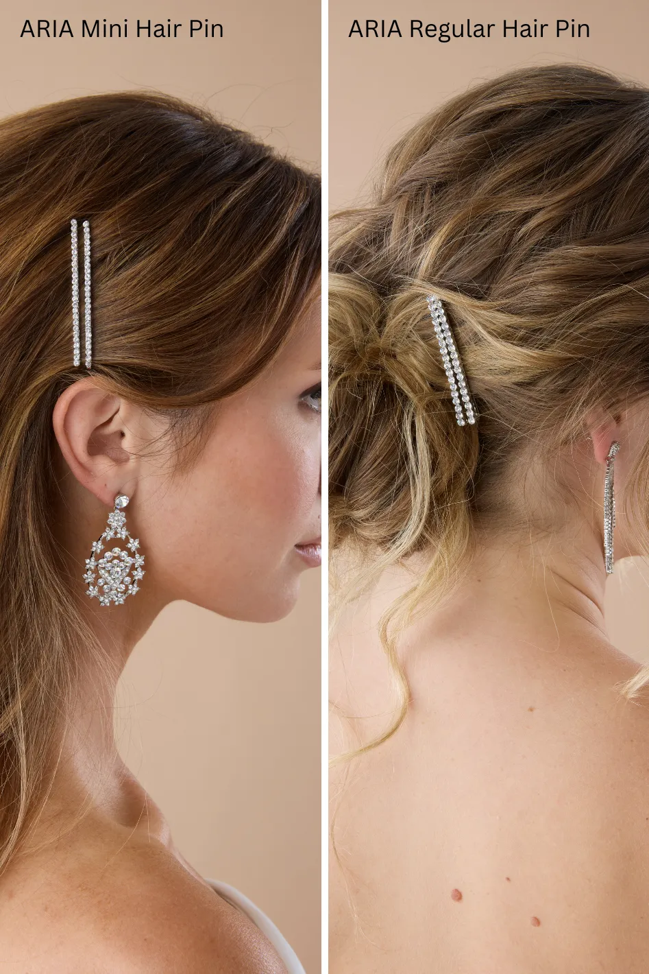 ARIA Regular Swarovski Hair Pins (Sold in Pairs)