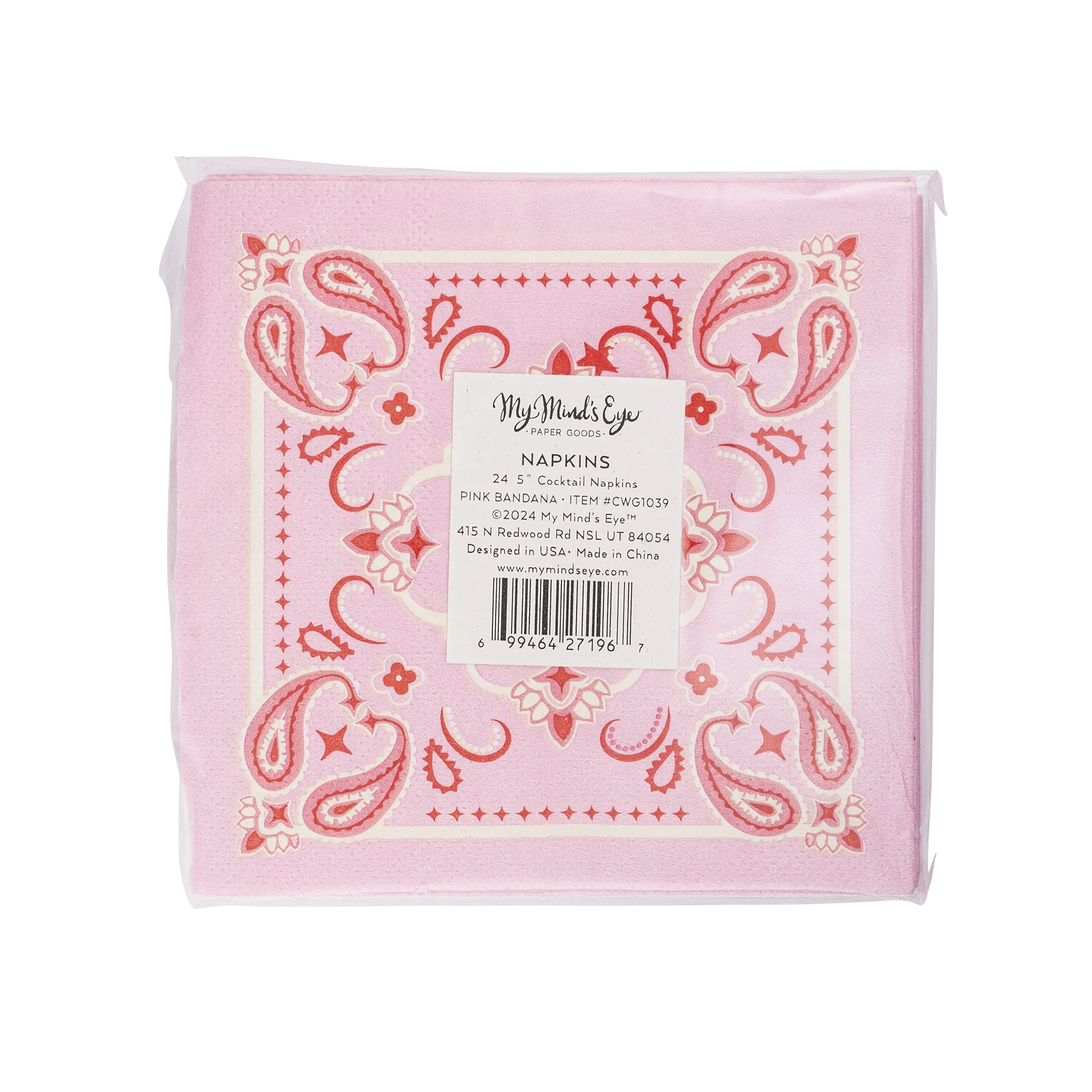 Bandana Paper Cocktail Napkin