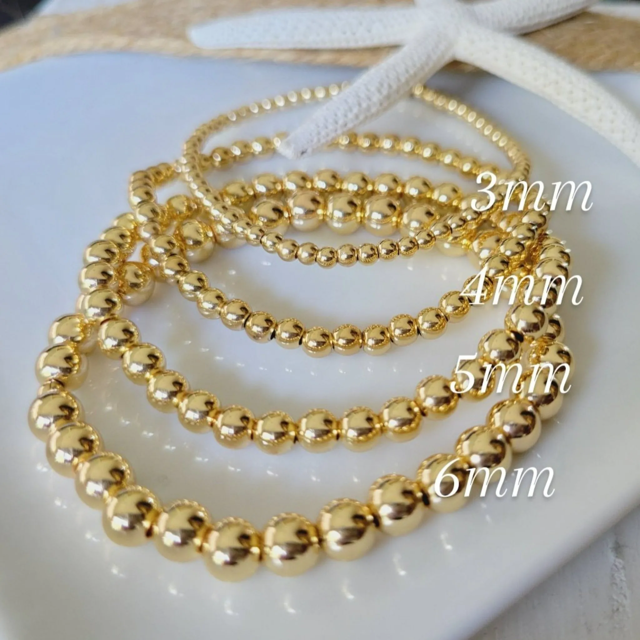 Beaded and Raw Pearl Layering Bracelet - Sterling or Gold - Black or White Pearls