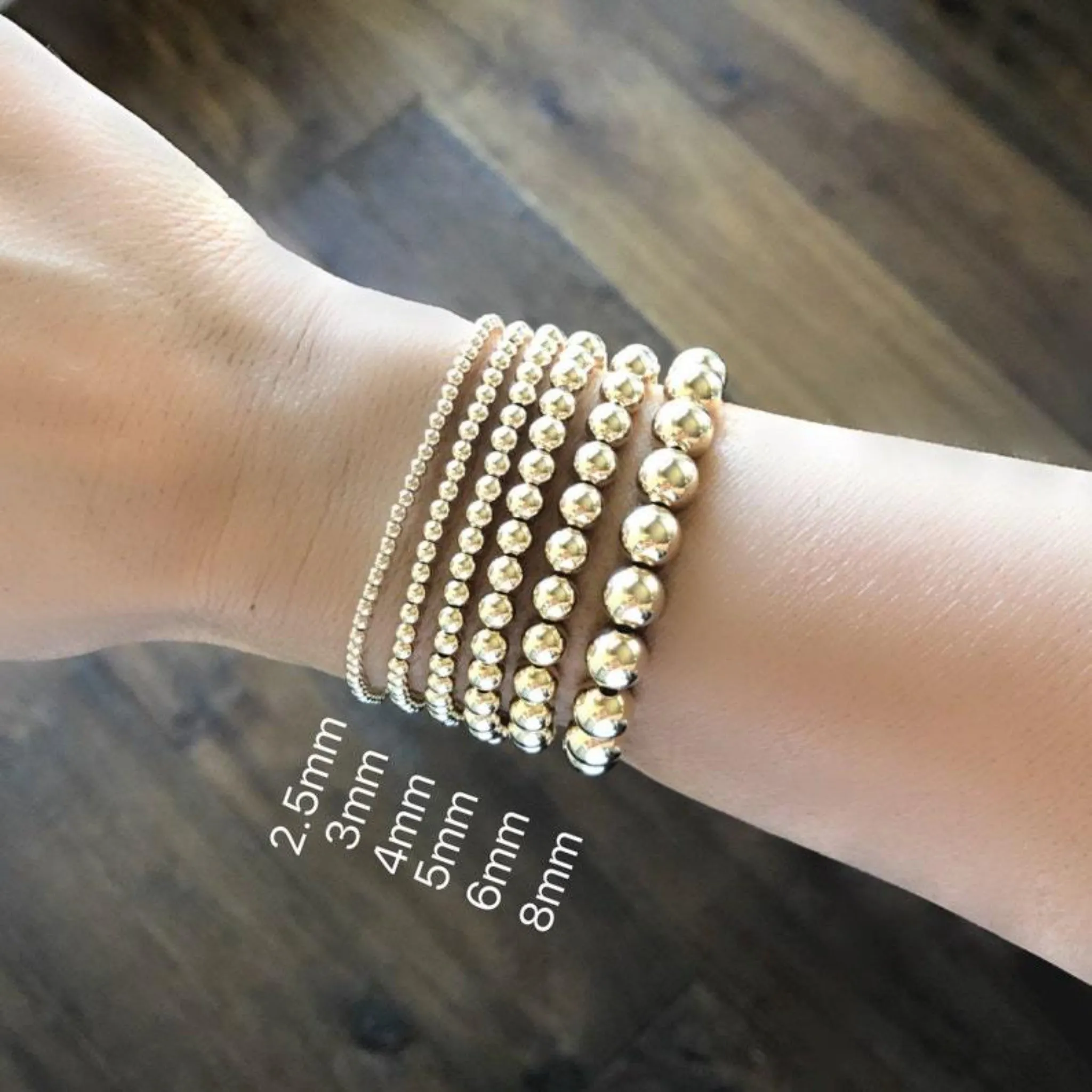 Beaded and Raw Pearl Layering Bracelet - Sterling or Gold - Black or White Pearls