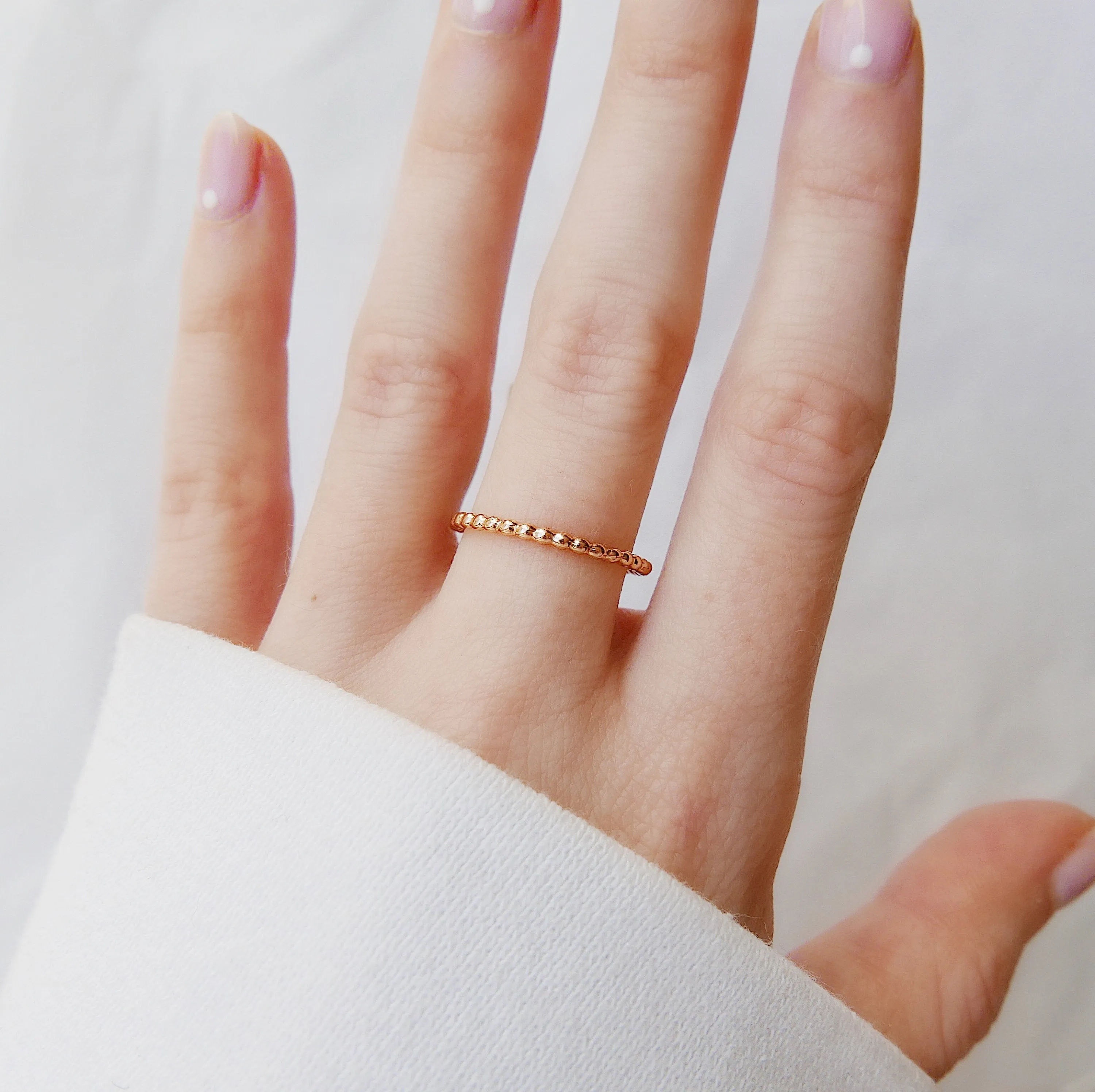 Beaded Ball Ring