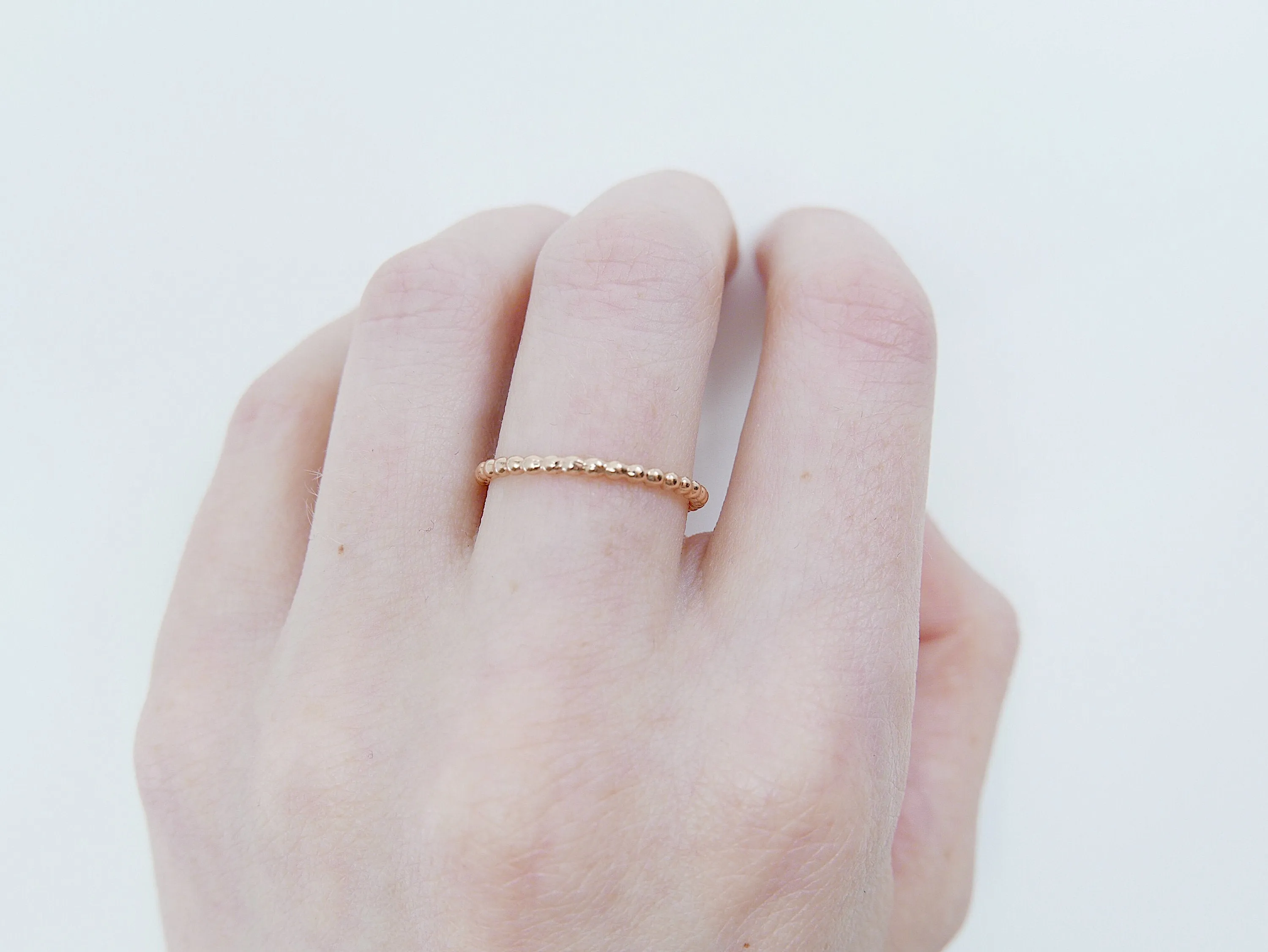 Beaded Ball Ring