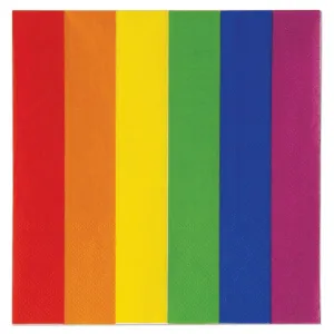 Beistle Rainbow Luncheon Napkins - Party Supply Decoration for Rainbow
