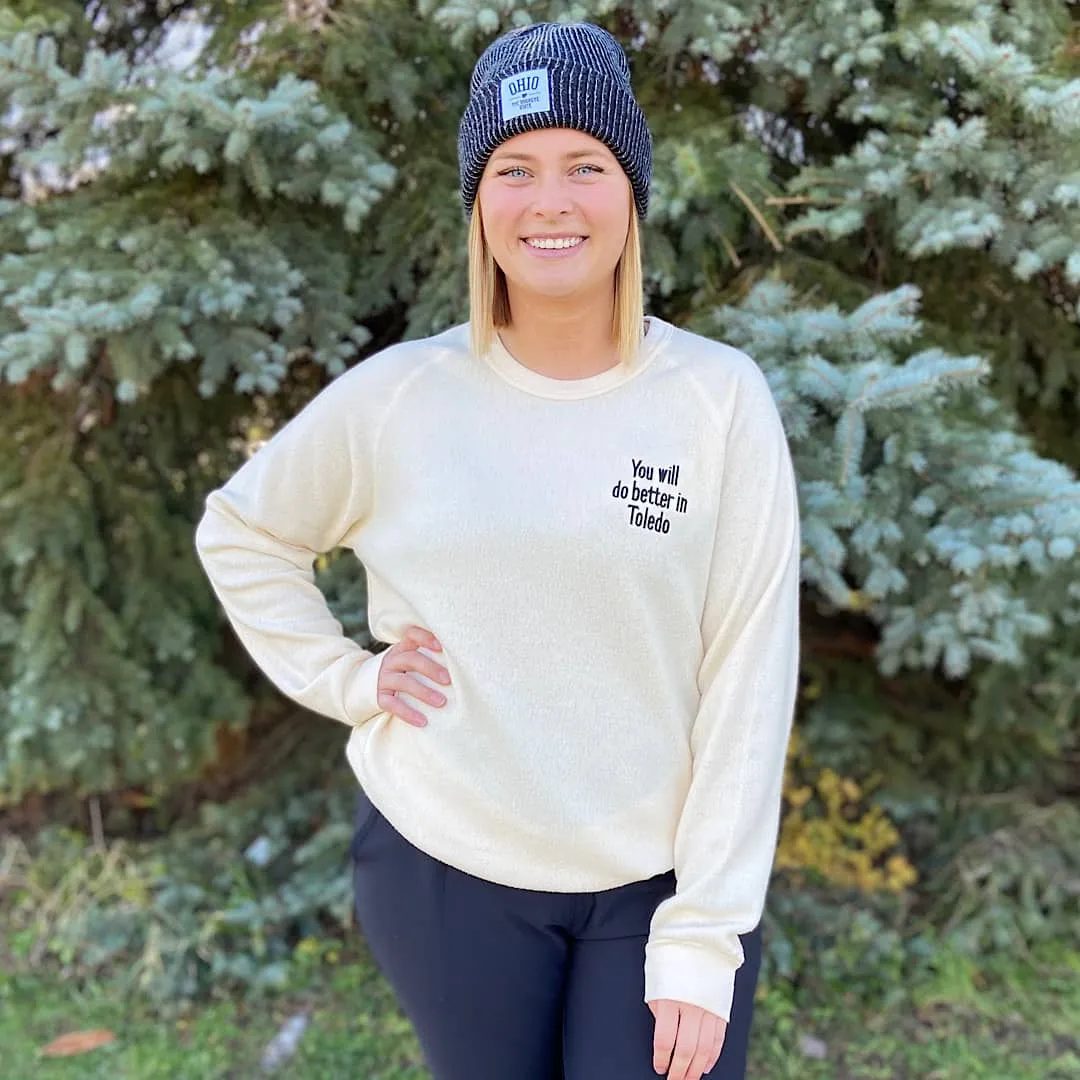 Better in Toledo Embroidered Teddy Sweatshirt (Discontinued)