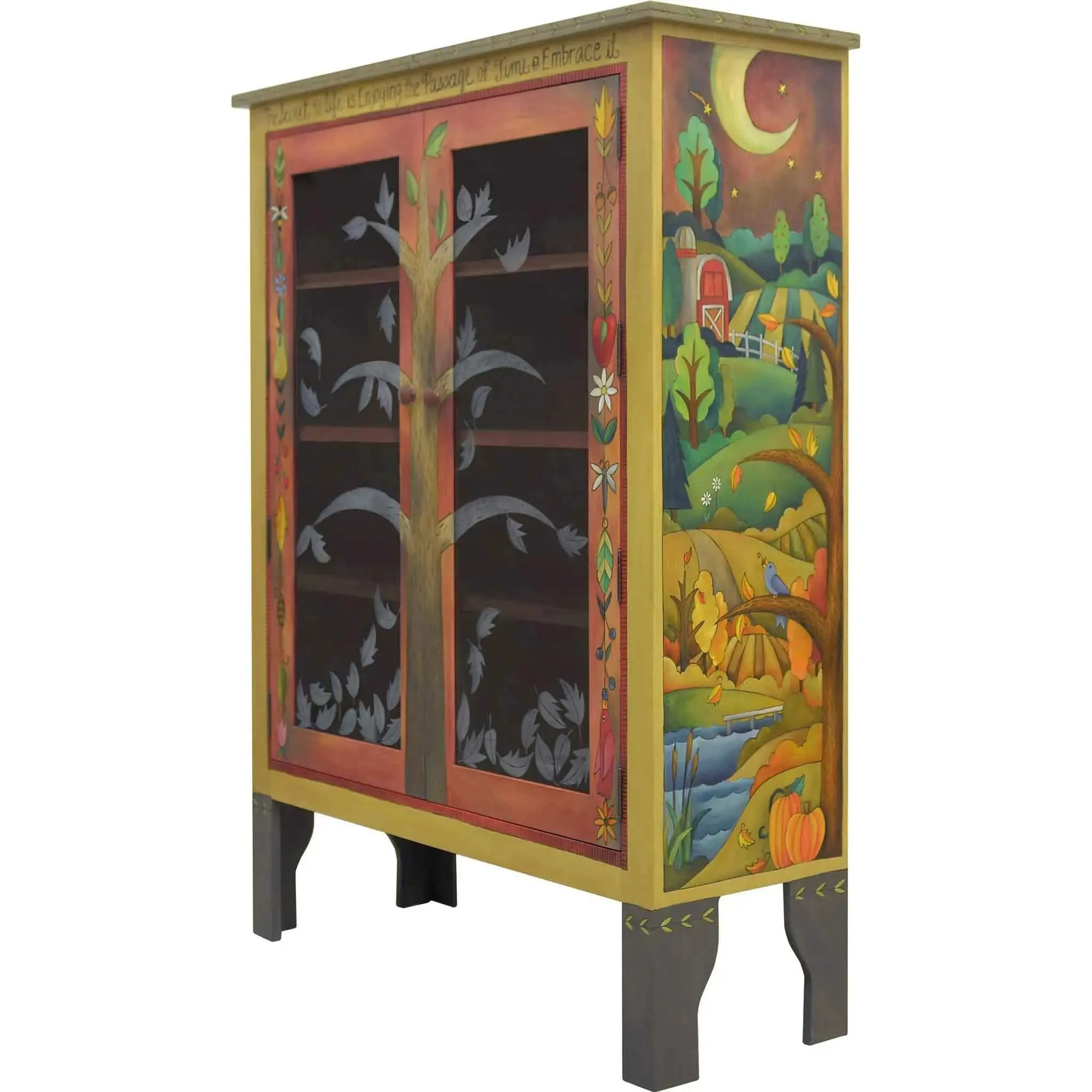 Bookcase with Glass Doors by Sticks BCS005 013927