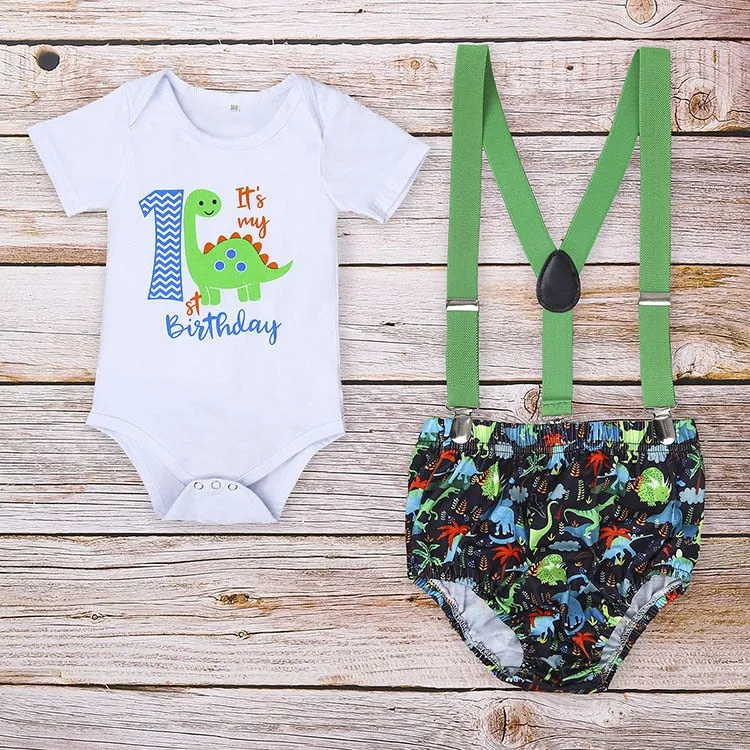 Boys 1st birthday Set-Dinosaur
