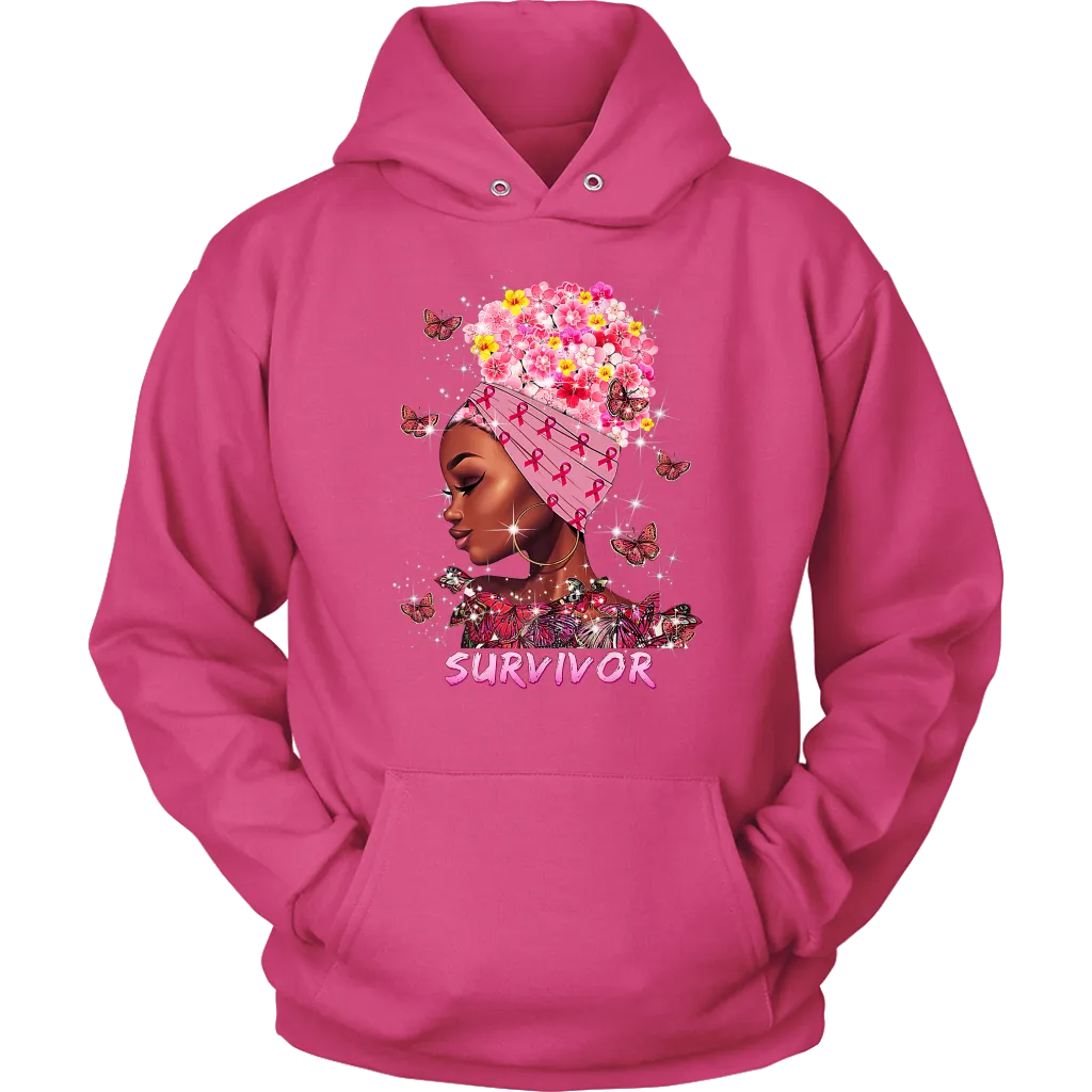 Breast Cancer Survivor Hooded Sweatshirt | October | Breast Cancer Month | Cancer Awareness