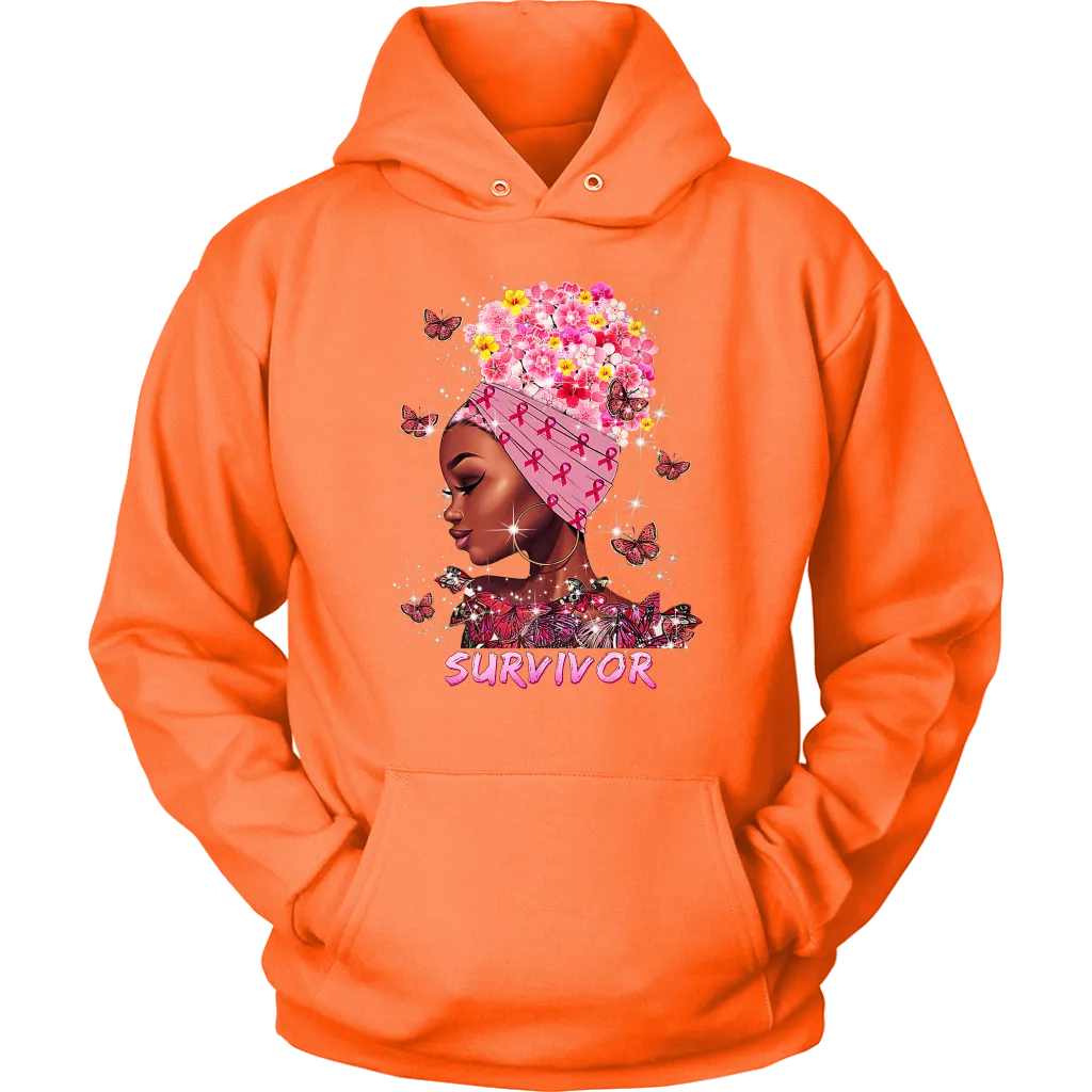 Breast Cancer Survivor Hooded Sweatshirt | October | Breast Cancer Month | Cancer Awareness
