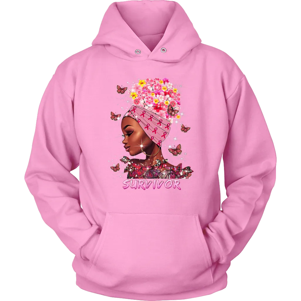 Breast Cancer Survivor Hooded Sweatshirt | October | Breast Cancer Month | Cancer Awareness