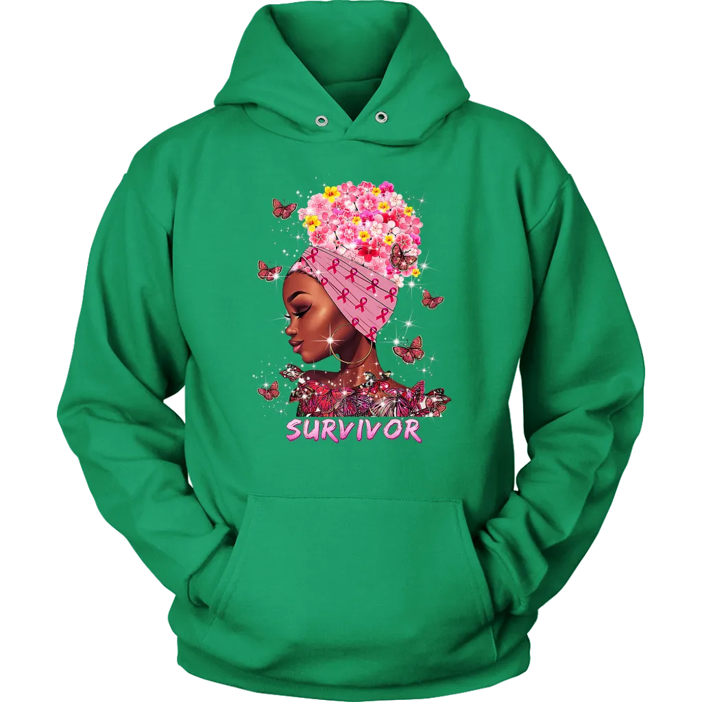 Breast Cancer Survivor Hooded Sweatshirt | October | Breast Cancer Month | Cancer Awareness