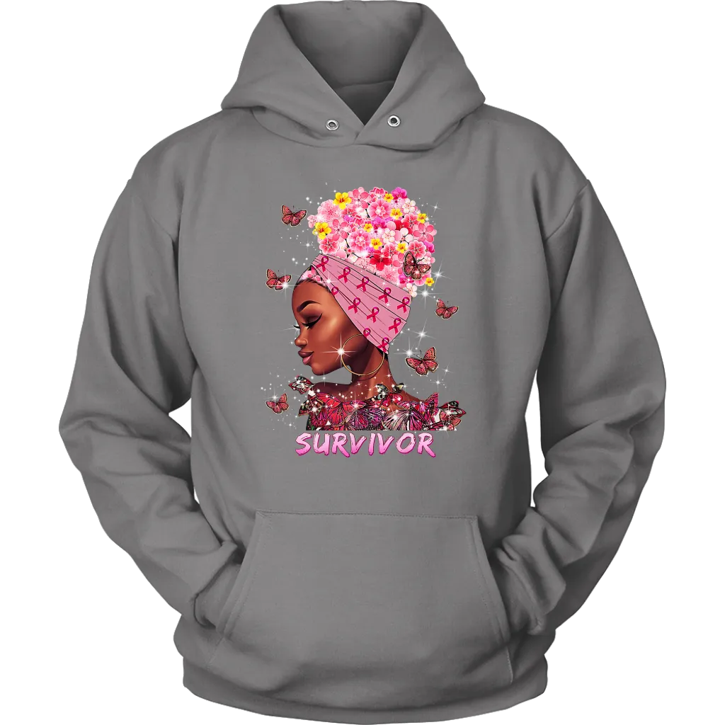 Breast Cancer Survivor Hooded Sweatshirt | October | Breast Cancer Month | Cancer Awareness