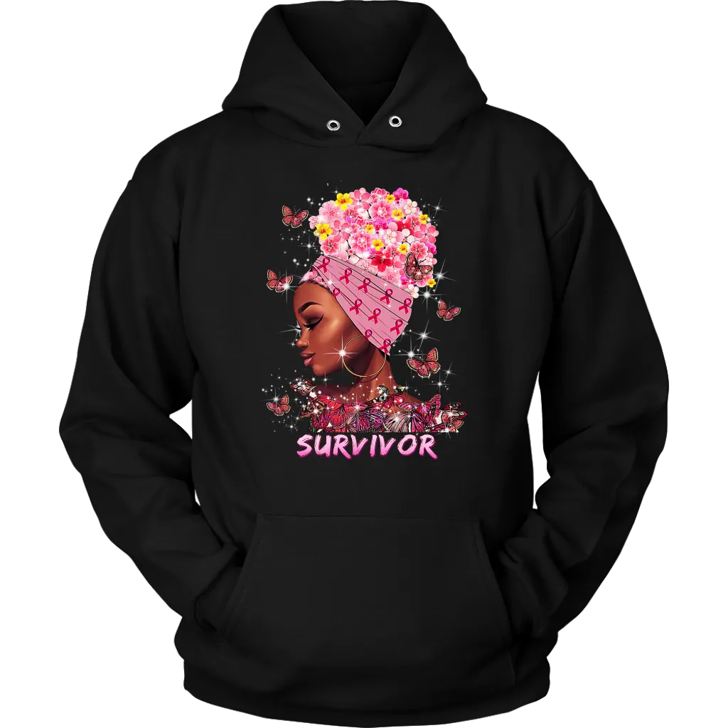 Breast Cancer Survivor Hooded Sweatshirt | October | Breast Cancer Month | Cancer Awareness