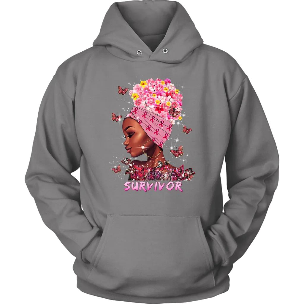 Breast Cancer Survivor Hooded Sweatshirt | October | Breast Cancer Month | Cancer Awareness