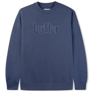 Butter Goods - Fleece Applique Crew Denim