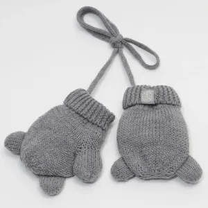 Calikids “Teddy Bear” Mitts in Grey