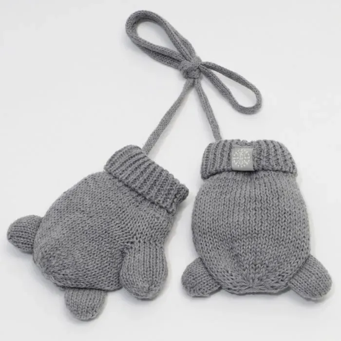 Calikids “Teddy Bear” Mitts in Grey