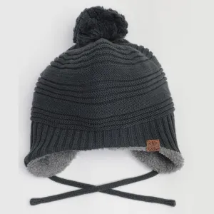 Calikids W2025 Cotton Knit Winter Hat (Graphite)