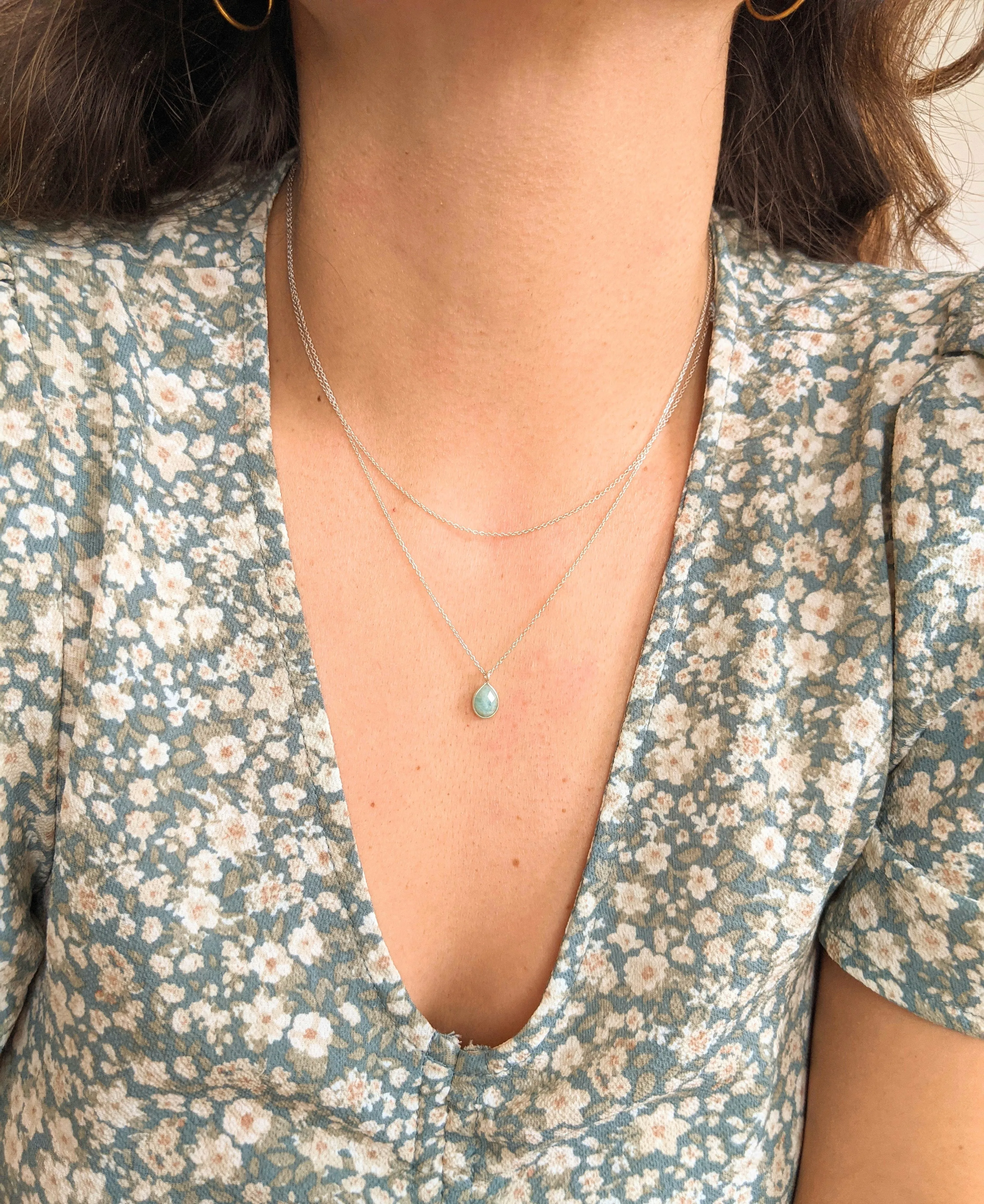 Cecilia Amazonite Layer Necklace