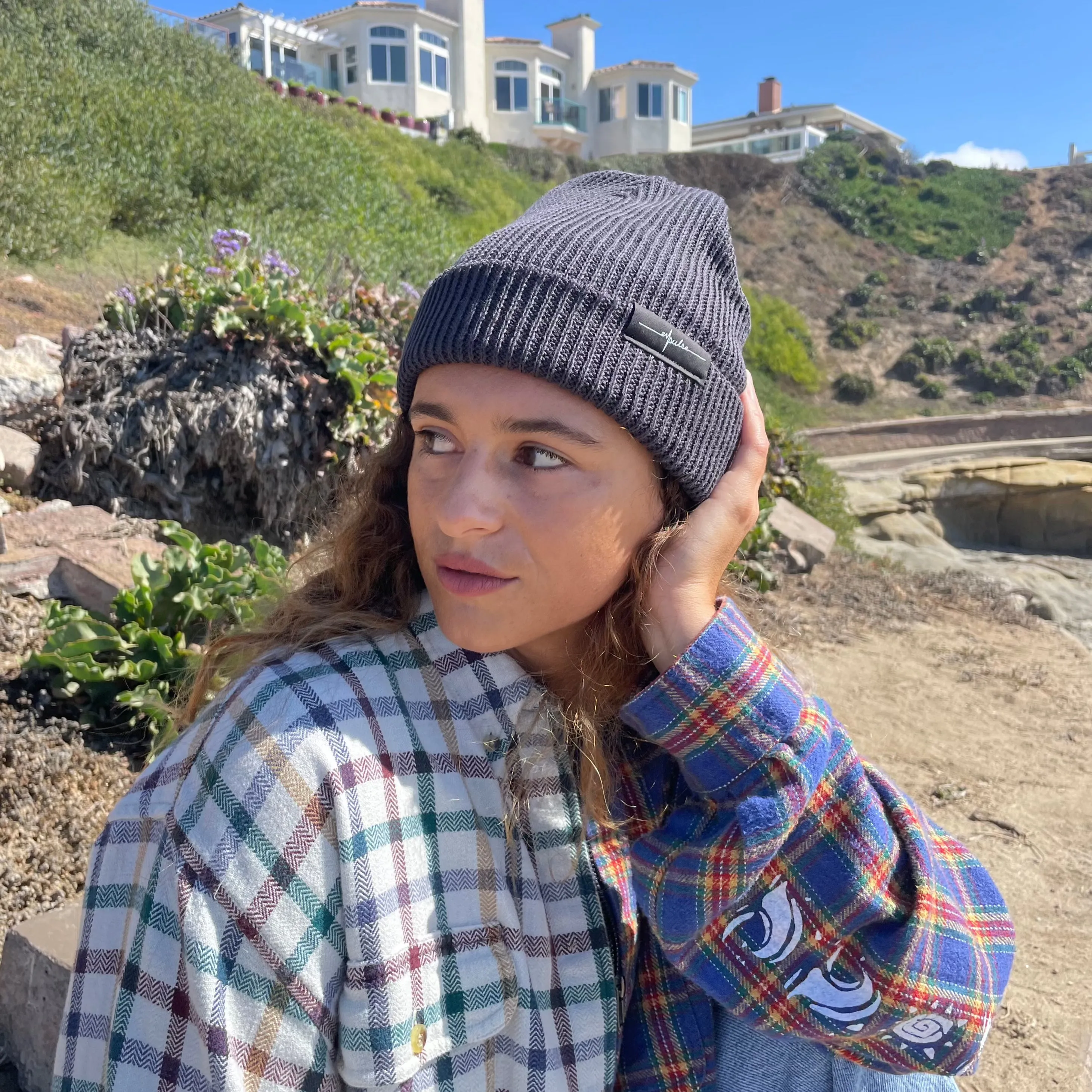 Charcoal Knit Beanie