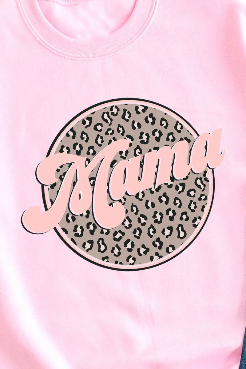 Cheetah Mama Circle Unisex NuBlend Crew Sweatshirt