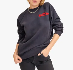 Chenille Sardine sweatshirt- navy