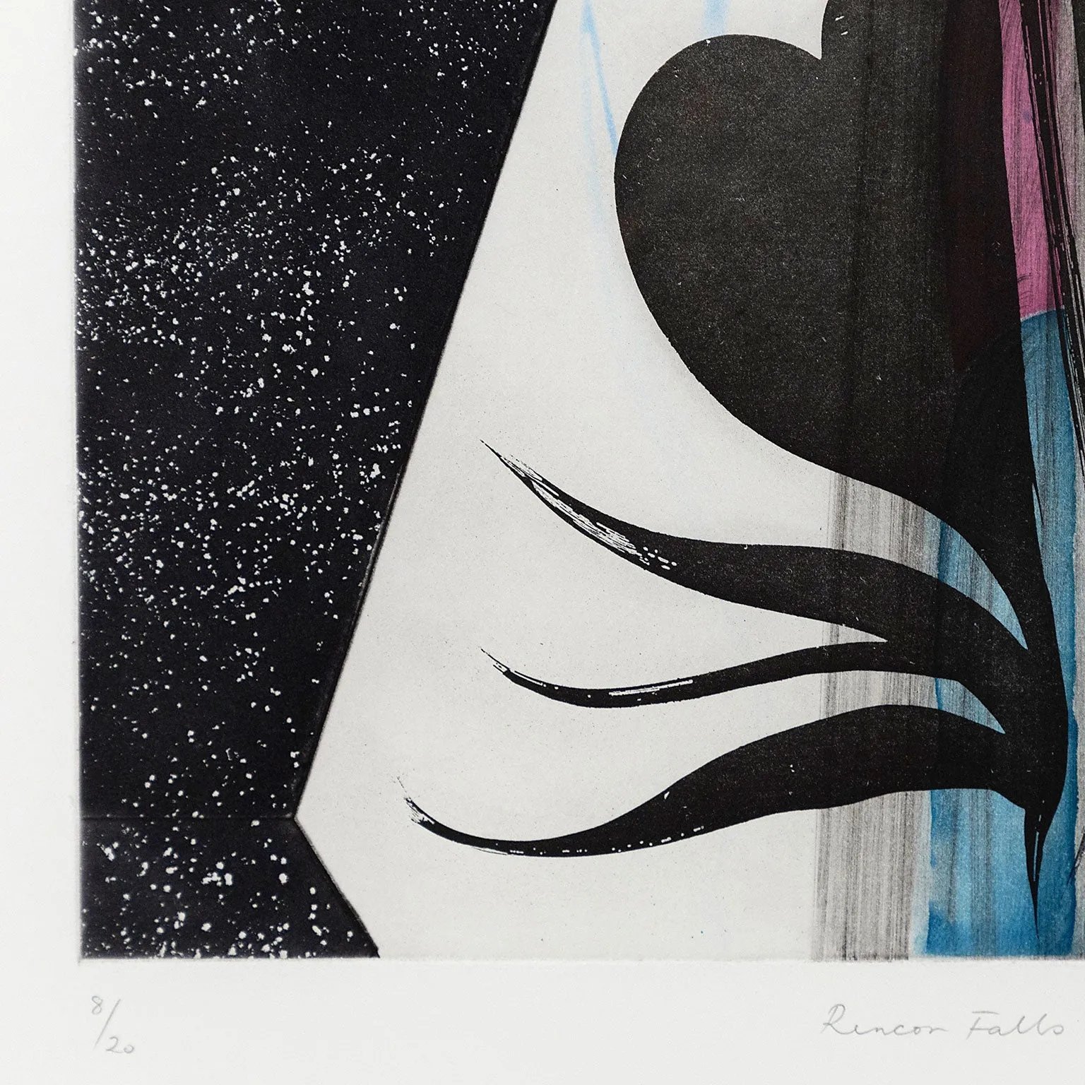 CHRIS OFILI "RINCON FALLS" AQUATINT, 2008