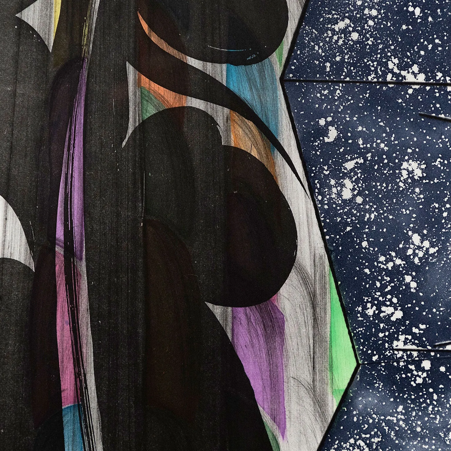 CHRIS OFILI "RINCON FALLS" AQUATINT, 2008
