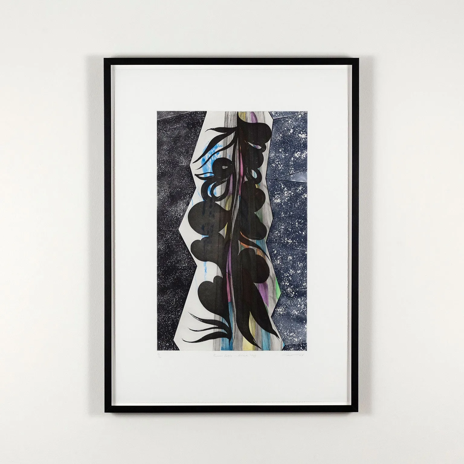CHRIS OFILI "RINCON FALLS" AQUATINT, 2008