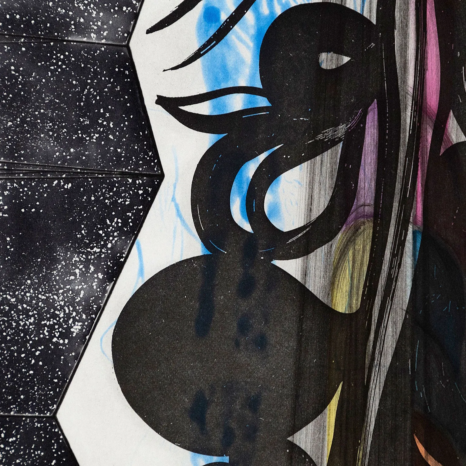 CHRIS OFILI "RINCON FALLS" AQUATINT, 2008
