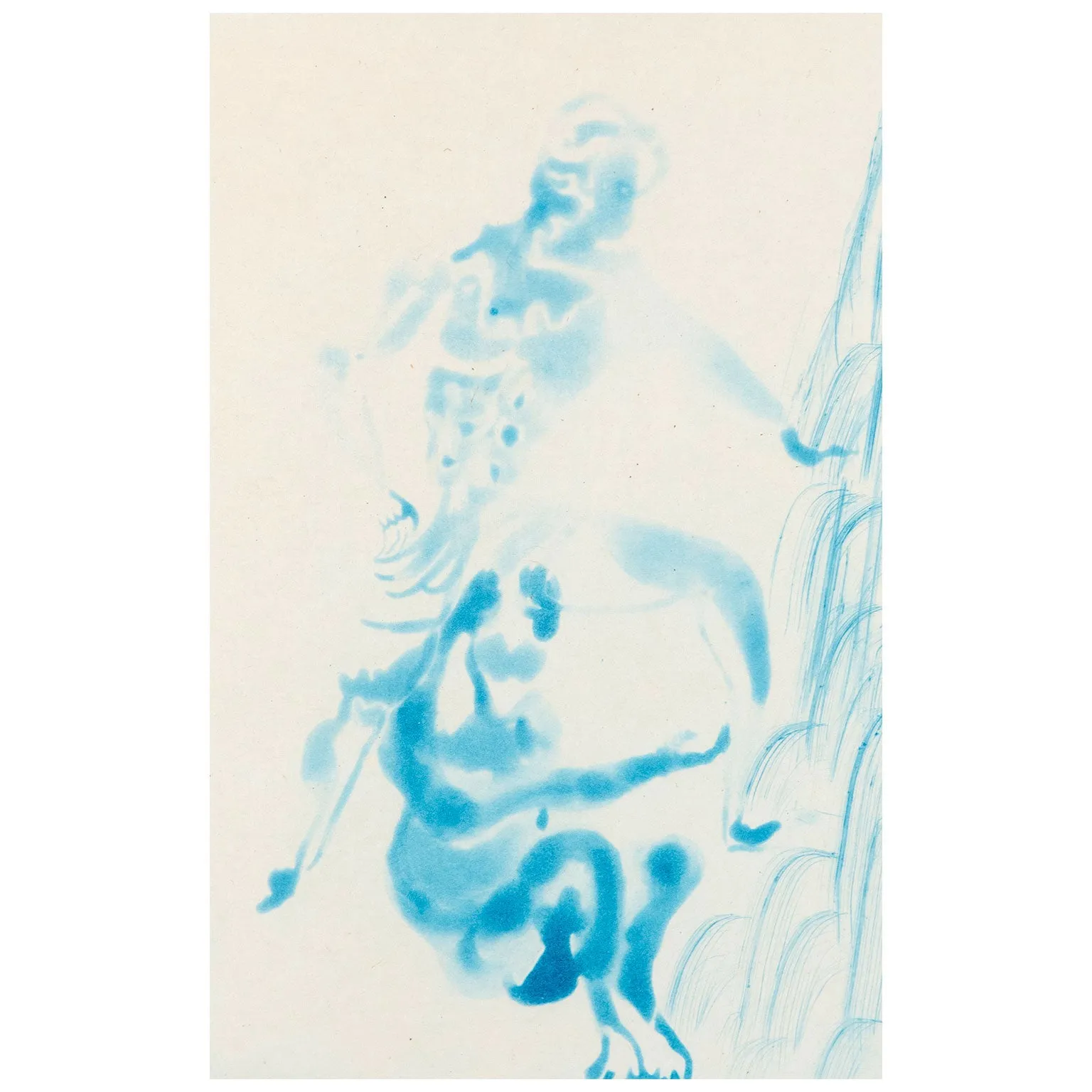 CHRIS OFILI "TURQUOISE DUO" AQUATINT, 2008
