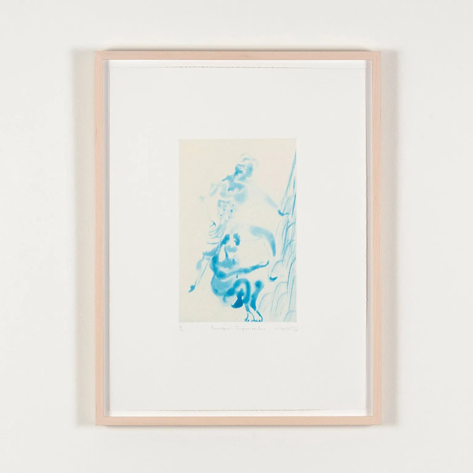 CHRIS OFILI "TURQUOISE DUO" AQUATINT, 2008