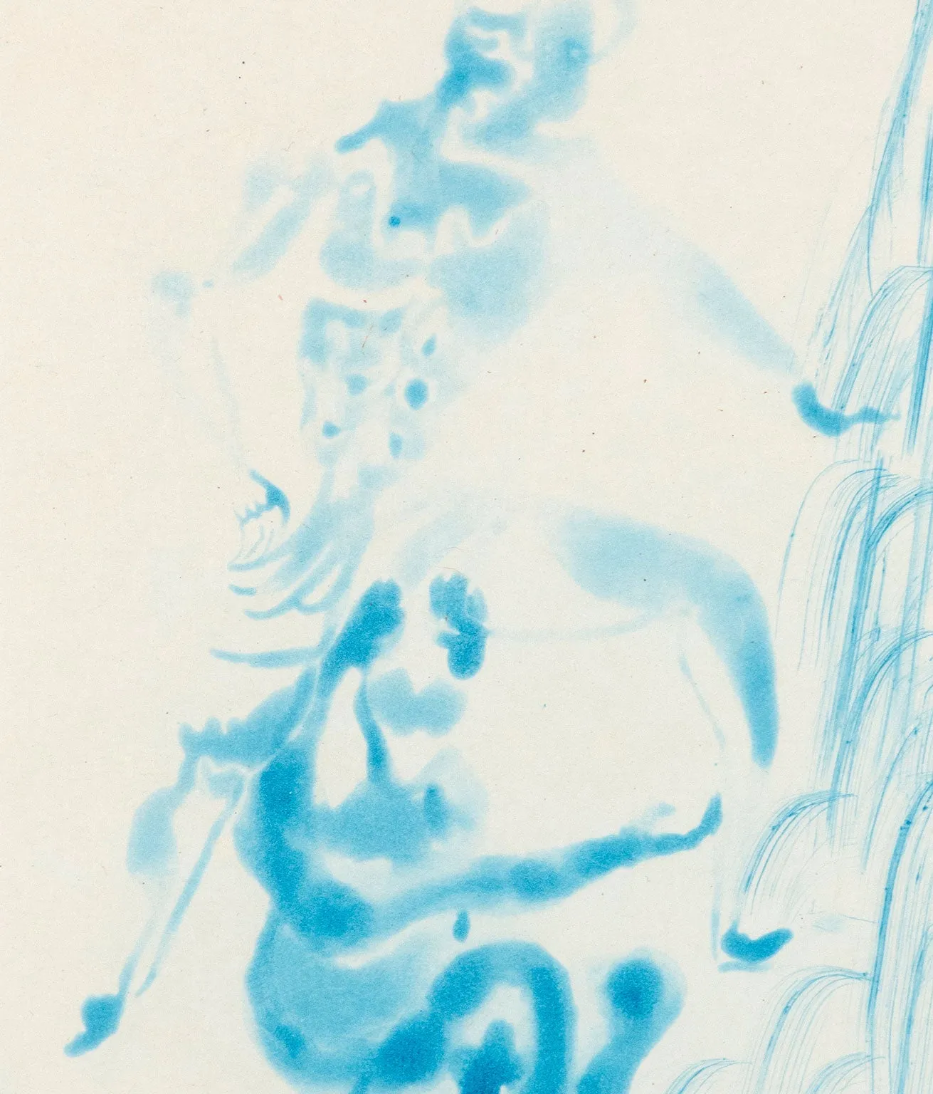 CHRIS OFILI "TURQUOISE DUO" AQUATINT, 2008