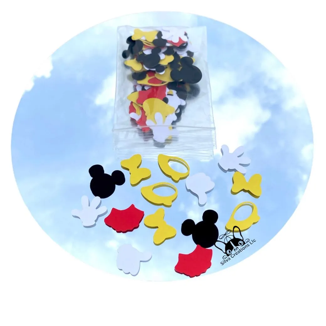 Confetti Minnie Mouse Themed Mixed Color.