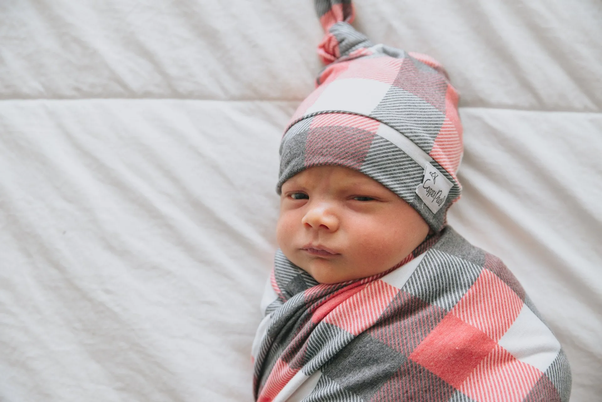 Copper Pearl Jack Knit Swaddle Blanket