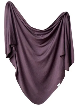 Copper Pearl Plum Knit Swaddle Blanket