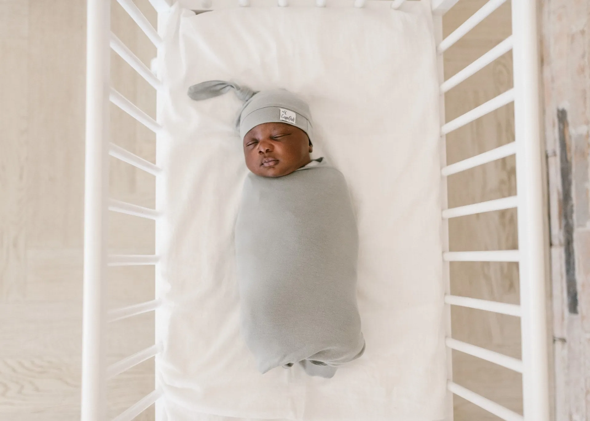 Copper Pearl Stone Knit Swaddle Blanket