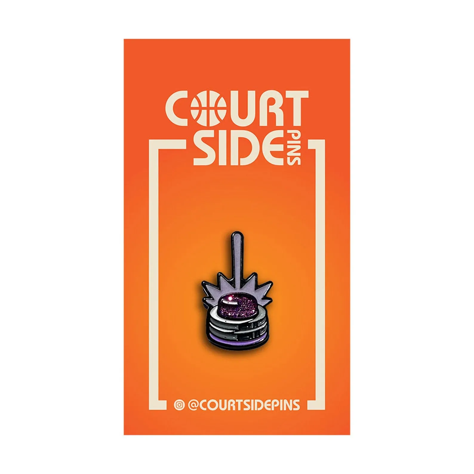 Courtside Pins: SAC Kings Beam 1" Glow-In-The-Dark Pin Meme Lapel Enamel Pin