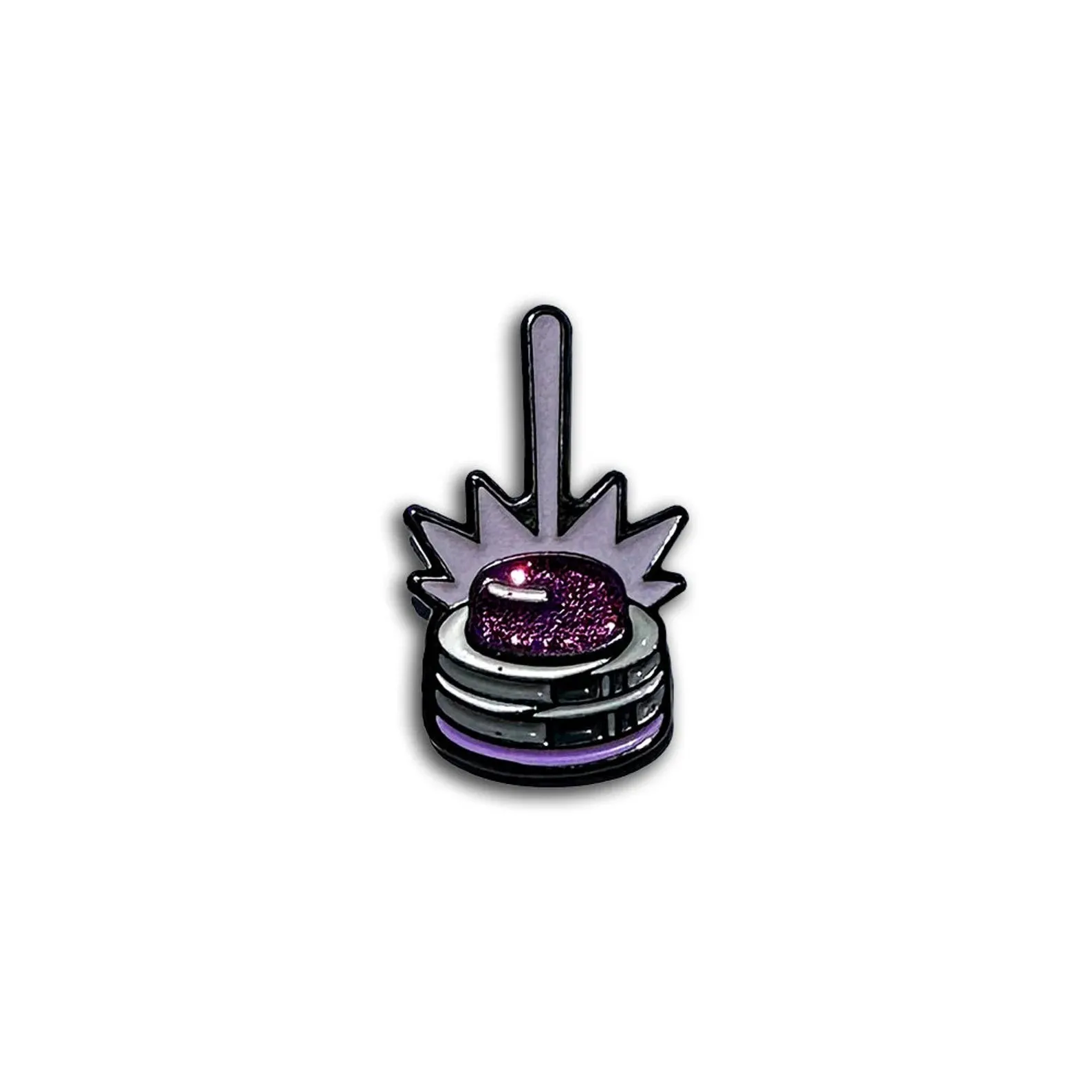 Courtside Pins: SAC Kings Beam 1" Glow-In-The-Dark Pin Meme Lapel Enamel Pin